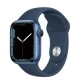 Apple Watch Series 7 41mm Blue Aluminum Case with Abyss Blue Sport Band